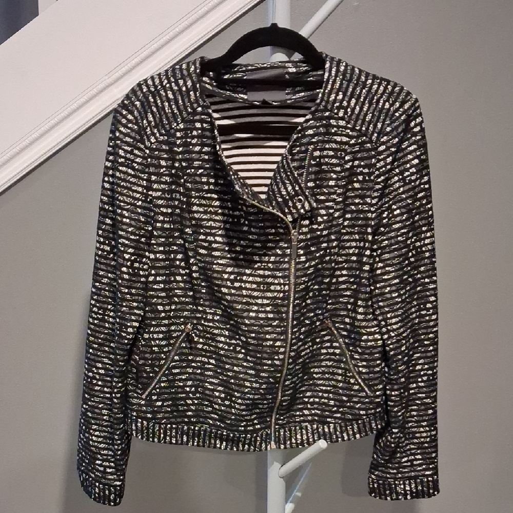 The Limited Black and Gold Bomber Jacket